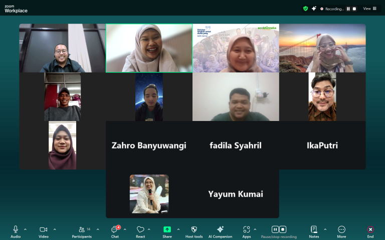 Sharing Session Bahas Strategi Pengelolaan Program Ecosociopreneurship Menuju Keberlanjutan